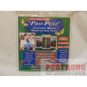 Pro-Pest Clothes Moth Traps - Ready to Use - 1 Package of 2 Traps