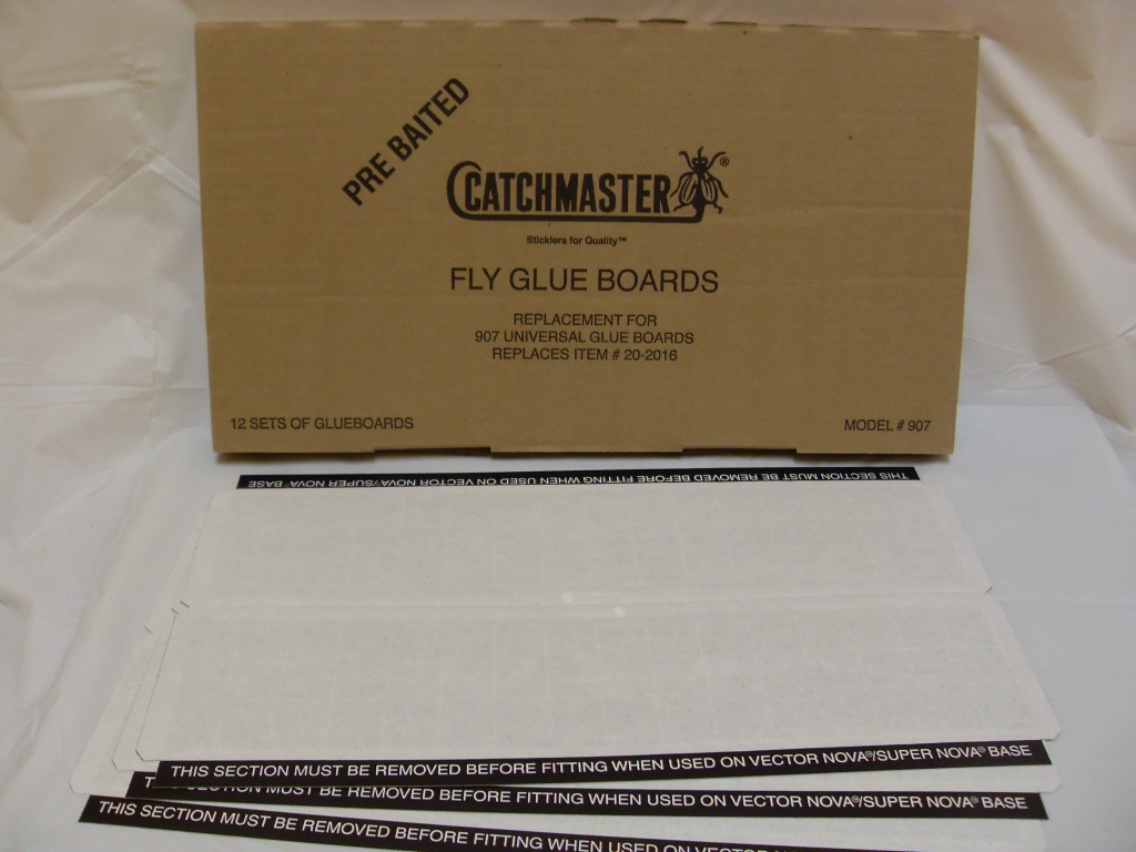 Fly Light Traps Replacement Glue Boards Gardner EL-66 Black 9 x 16.75" 12 pack 