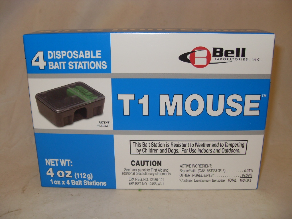 Bell T1 Mouse Bait Station 1oz- Pre-Baited