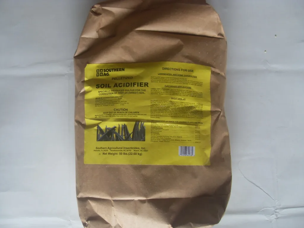 Soil Acidifier Pelletized Sulfur 5 - 50 Lb