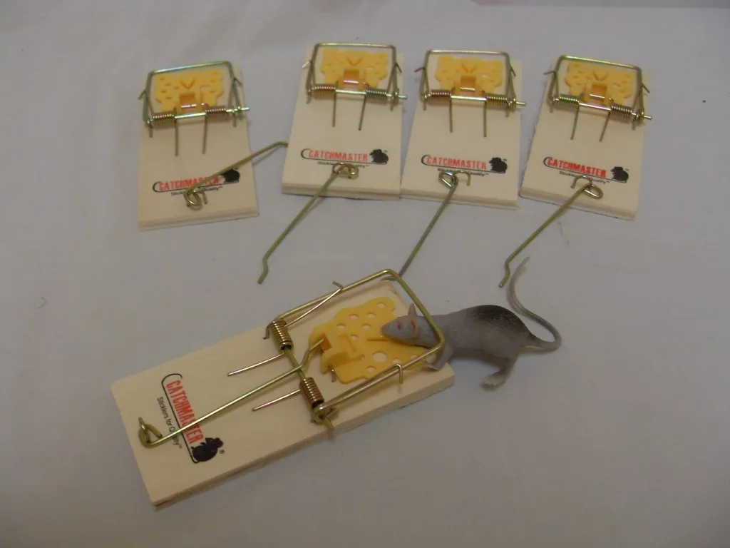 Catchmaster 602PE Snap Trap for Mice - 5 Pks