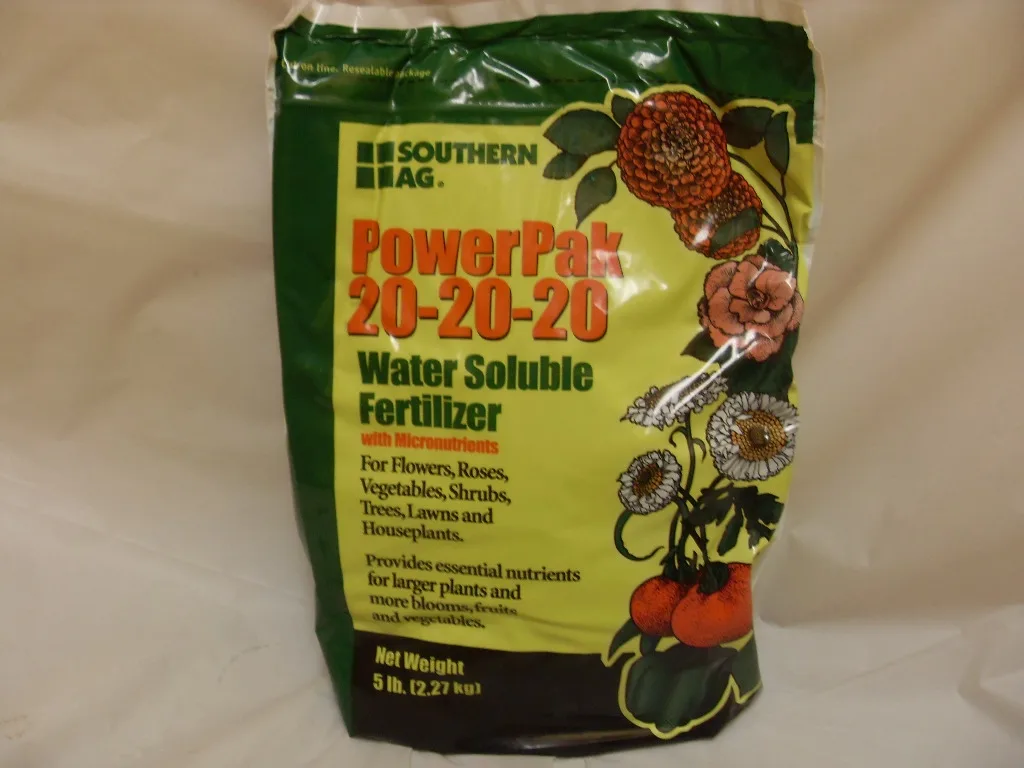 PowerPak 20-20-20 Water Soluble Fertilizer - 1 - 5 Lb