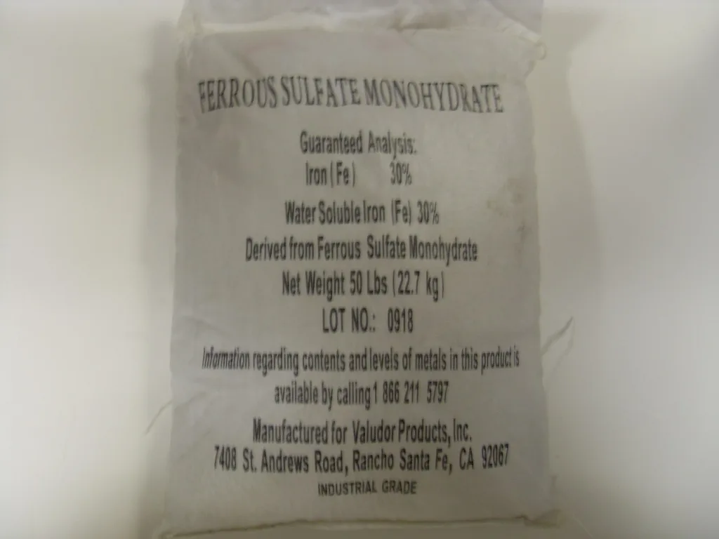 Iron Granules Ferrous Iron Sulfate - 5 - 50 Lb