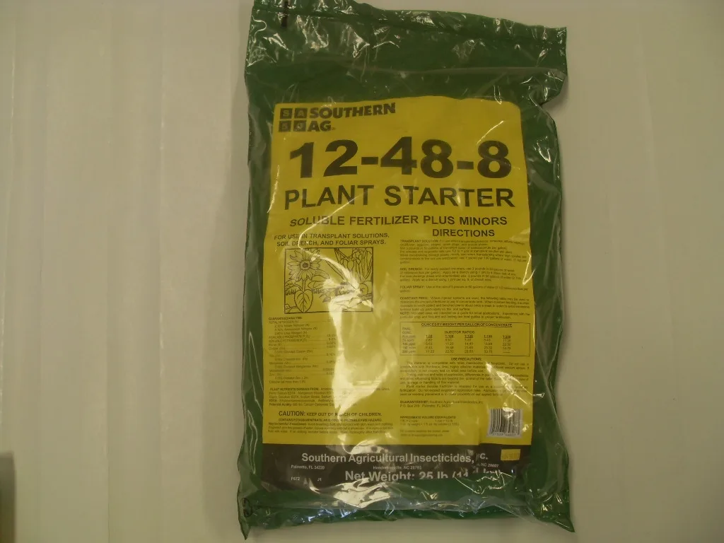 Plant Starter 12-48-8 Soluble /w Micro - 3 - 25 Lb